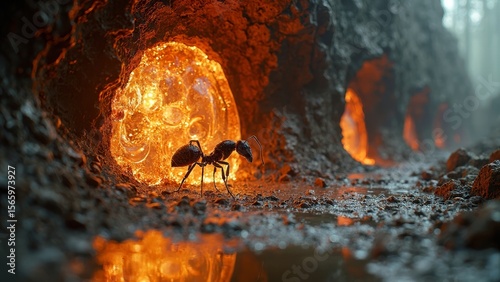 Creative images of cave art