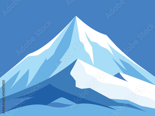 mountain landscape vector illustration