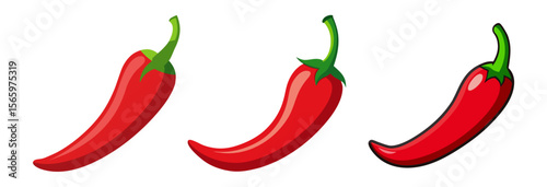 red chilli vector icon.eps
