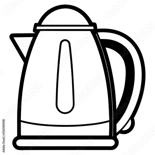 Minimalist Kettle Silhouette Design