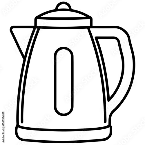 Minimalist Kettle Silhouette Design