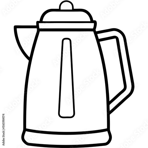 Minimalist Kettle Silhouette Design