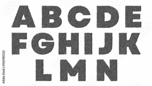 A complete set of modern vector alphabet letters in clean and scalable design