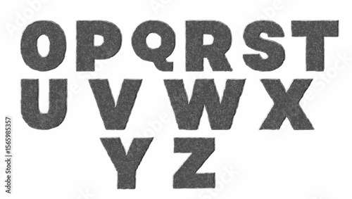A complete set of modern vector alphabet letters in clean and scalable design