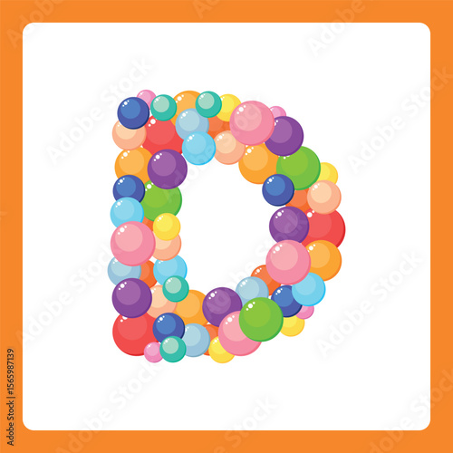 Alphabet balls D