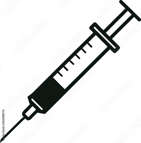 syringe isolated on white