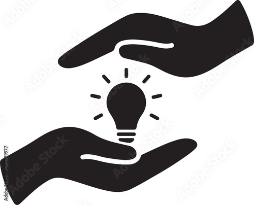 Silhouette of open hands offering support, symbolizing help, care, compassion, and emotional or physical assistance.
