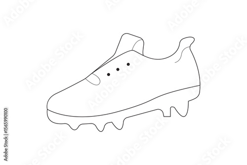 Hand-drawn vector illustration of isolated blue ice skates and sport shoes on white
