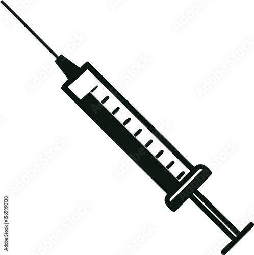 syringe isolated on white background