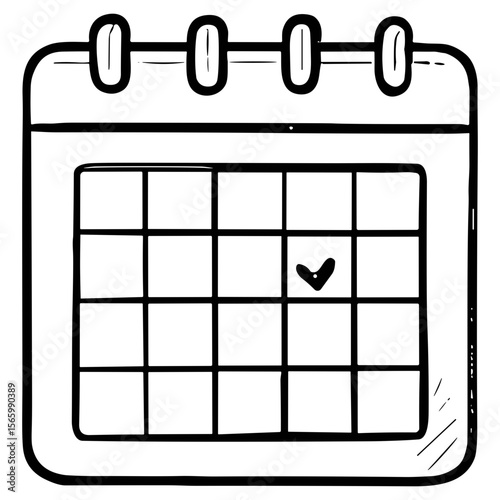 Calendar with Checkmark
