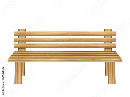 Wooden bench
