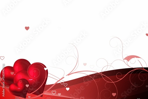 Digitally generated Valentines heart design