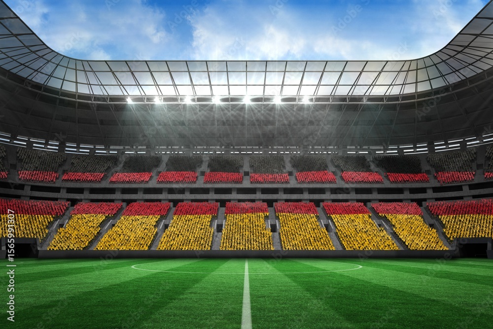 Obraz premium Stadium full of germany football fans