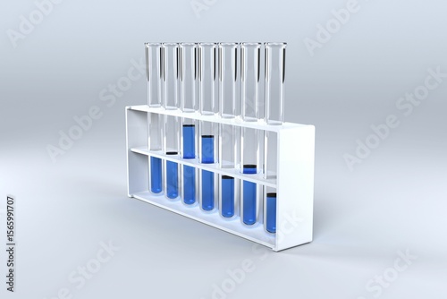 Test tube with chemical solution