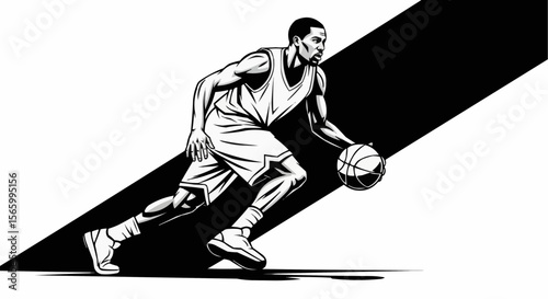 Basketball player silhouette