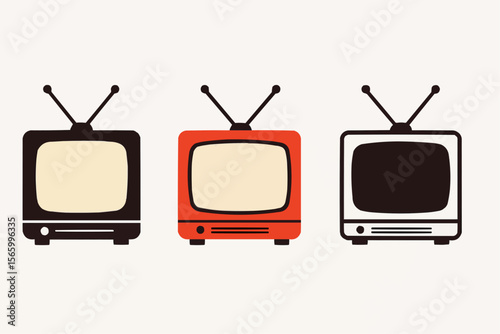 vintage tv set