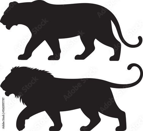 Majestic Lion Silhouette Vector

King of the Jungle Lion Design

Fierce Lion Head Illustration

Wild Lion Roar Silhouette Art

Regal Lion Animal Vector