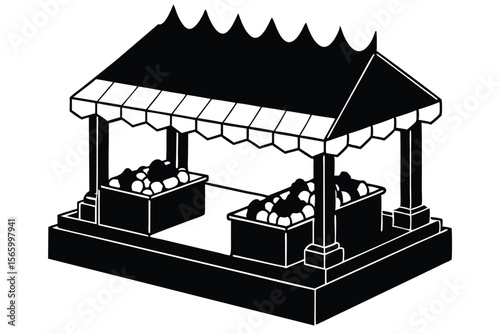 Market Stall Design Simple, Elegant, and Functional
