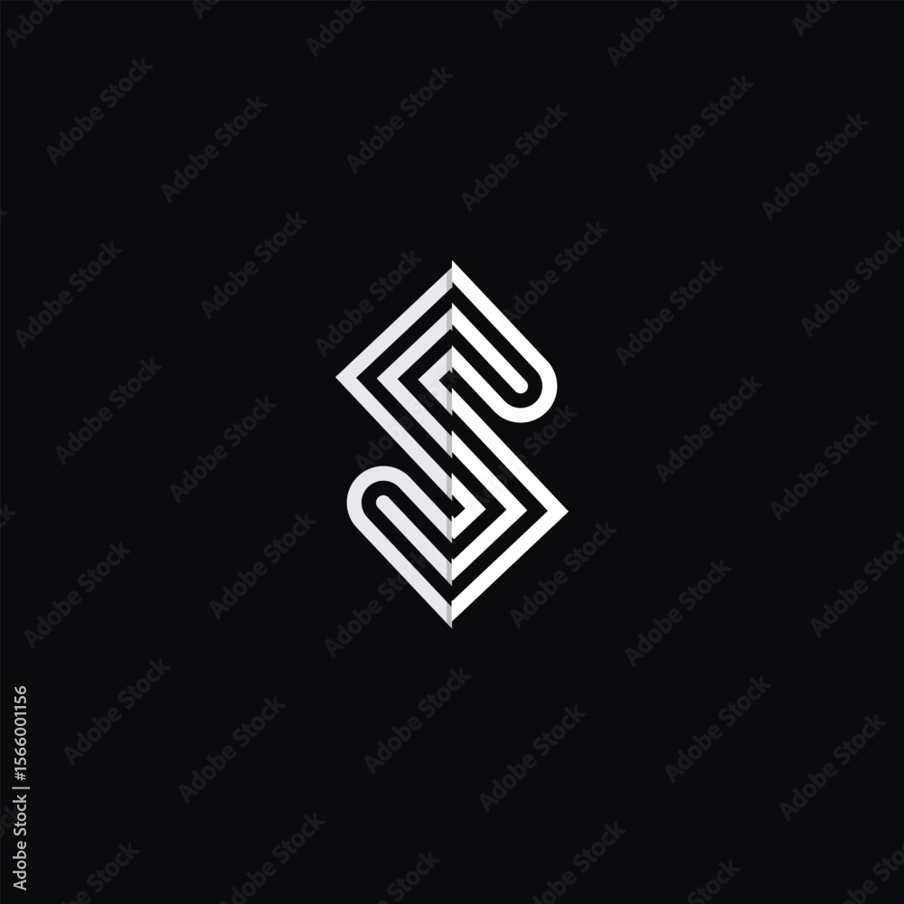 Letter S monogram logo design. Abstract icon logo for your business company identity. Letter S monogram logo design. Abstract icon logo for your business company identity.