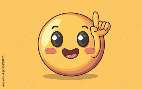 Ok sign emoticon, vector style simple color