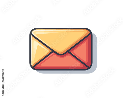 Email icon, vector style simple color