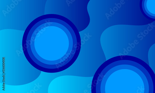 abstract blue stripes lines sea wave curves shapes on smooth gradient color textured pattern background