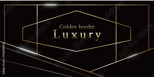 Illustration from vector about modern template deluxe design. Luxurious abstract background with gold line, modern black background concept is simple and neat style.