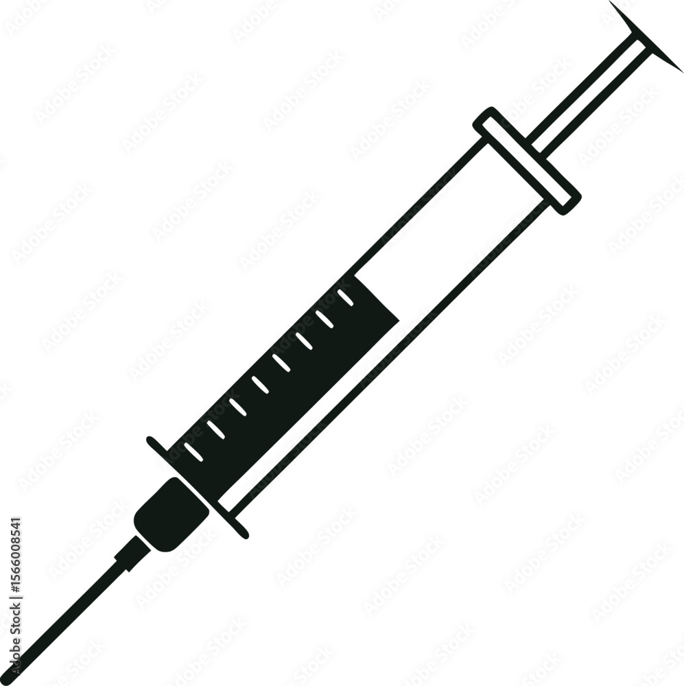 Fototapeta premium syringe with needle isolated