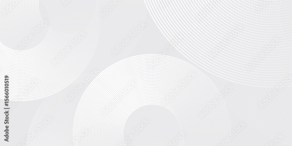 Fototapeta premium Abstract white glowing geometric lines on gray background. Modern shiny simple abstract modern art