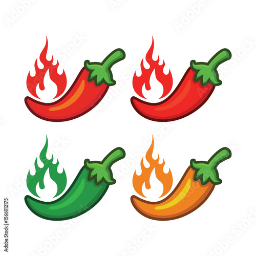 Chili pepper spiciness level indicator. Chili pepper spiciness scale