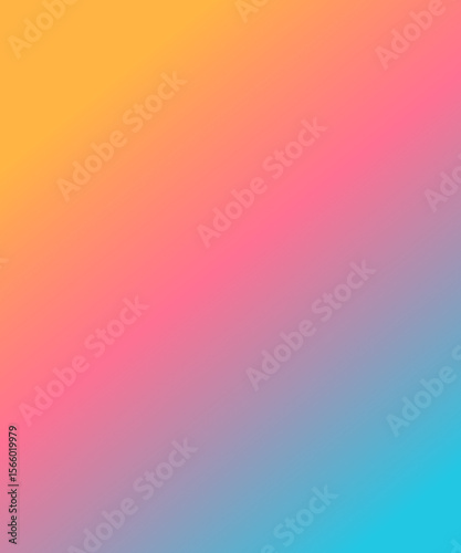 Vibrant Gradient of Yellow, Pink, and Blue for Playful, Bright, and Modern Digital Art Design