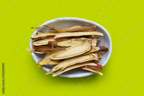 Photos Liquorice root herbs, herbal slices