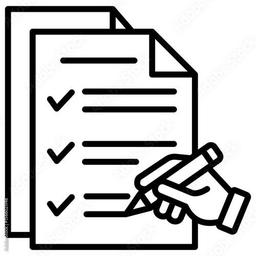 Evaluation Outline Icon