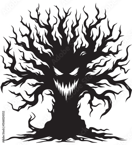 halloween silhoutte vector. white background