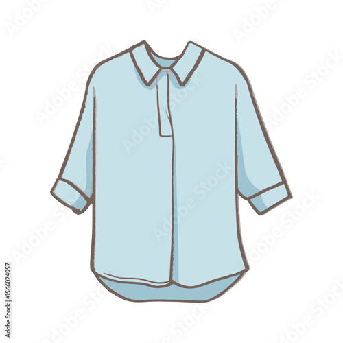 Front view of blue shirts