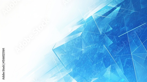 Minimalistic blue and white corporate background with geometric grid lines, clean space for text, professional modern design, soft tones, high resolution 4K, ultra detailed.