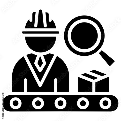 Inspection Glyph Icon