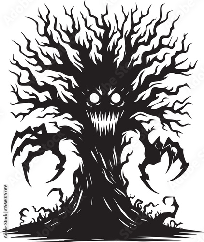 halloween silhoutte vector. 