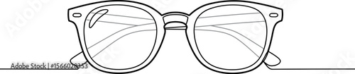 Eyeglasses drawing vector illustration fashion eyewear glasses spectacles optical vision accessory style