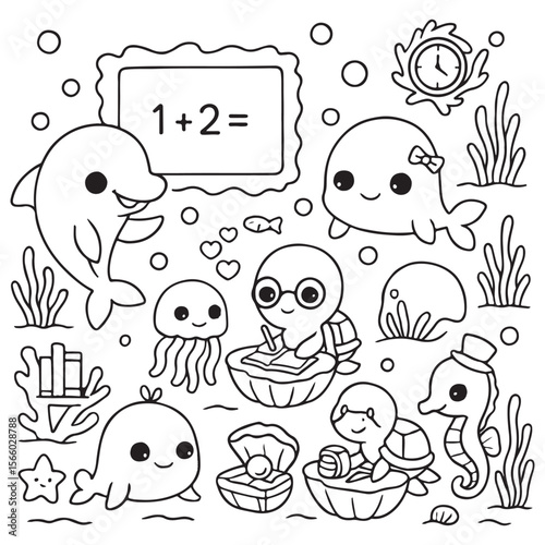 Ocean Animals Coloring Pages 
