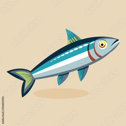vector illustration of a fish