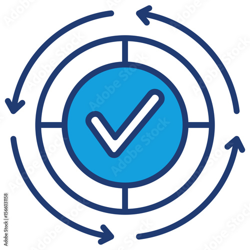 Consistency Blue Icon