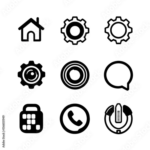 Web icons set A set of icons for web, Vectors