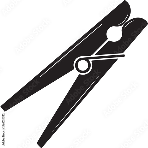  Black Clothespin Icon