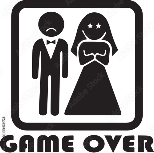 Game Over Wedding Couple