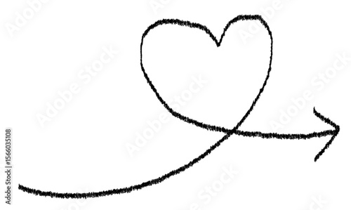 Hand drawn heart. Hand drawn heart icon. Hand drawn heart vector.