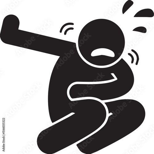 Man with Stomach Ache Icon