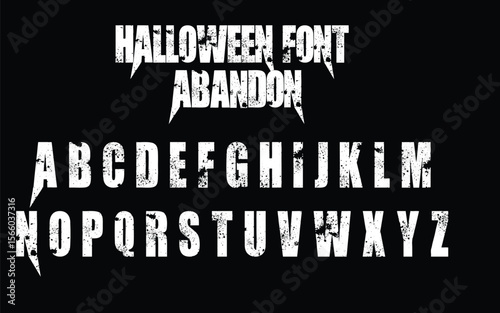 spooky Distressed Horror Typeface