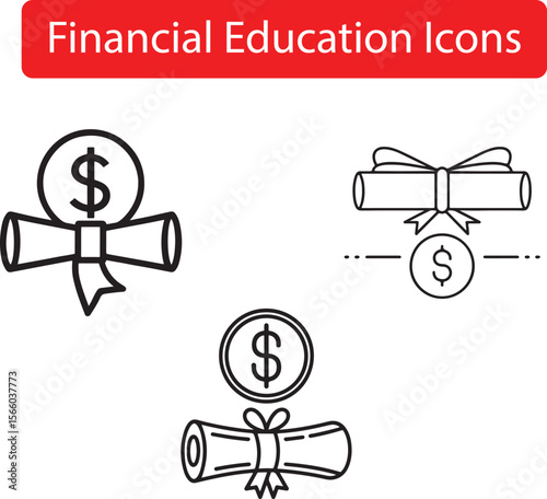 Financial Education Icons