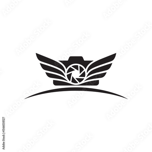 Unique drone camera logo Modern and minimalist vector and abstract logo